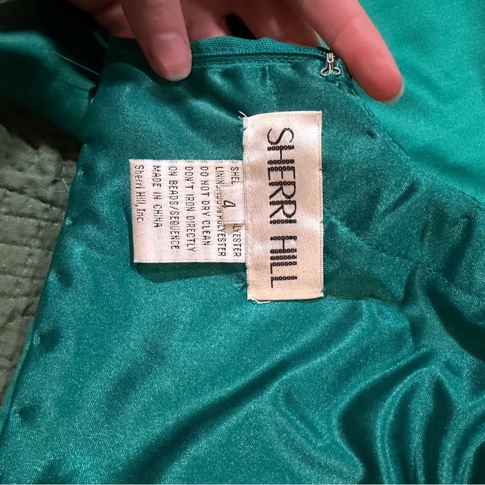 Sherri Hill Emerald Green Two Piece Dress - Picture 9 of 9